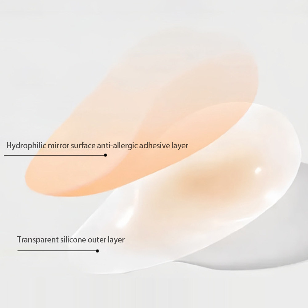Full Cover Adhesive - Cubrepezones de silicona ultrafinos, sin costuras,