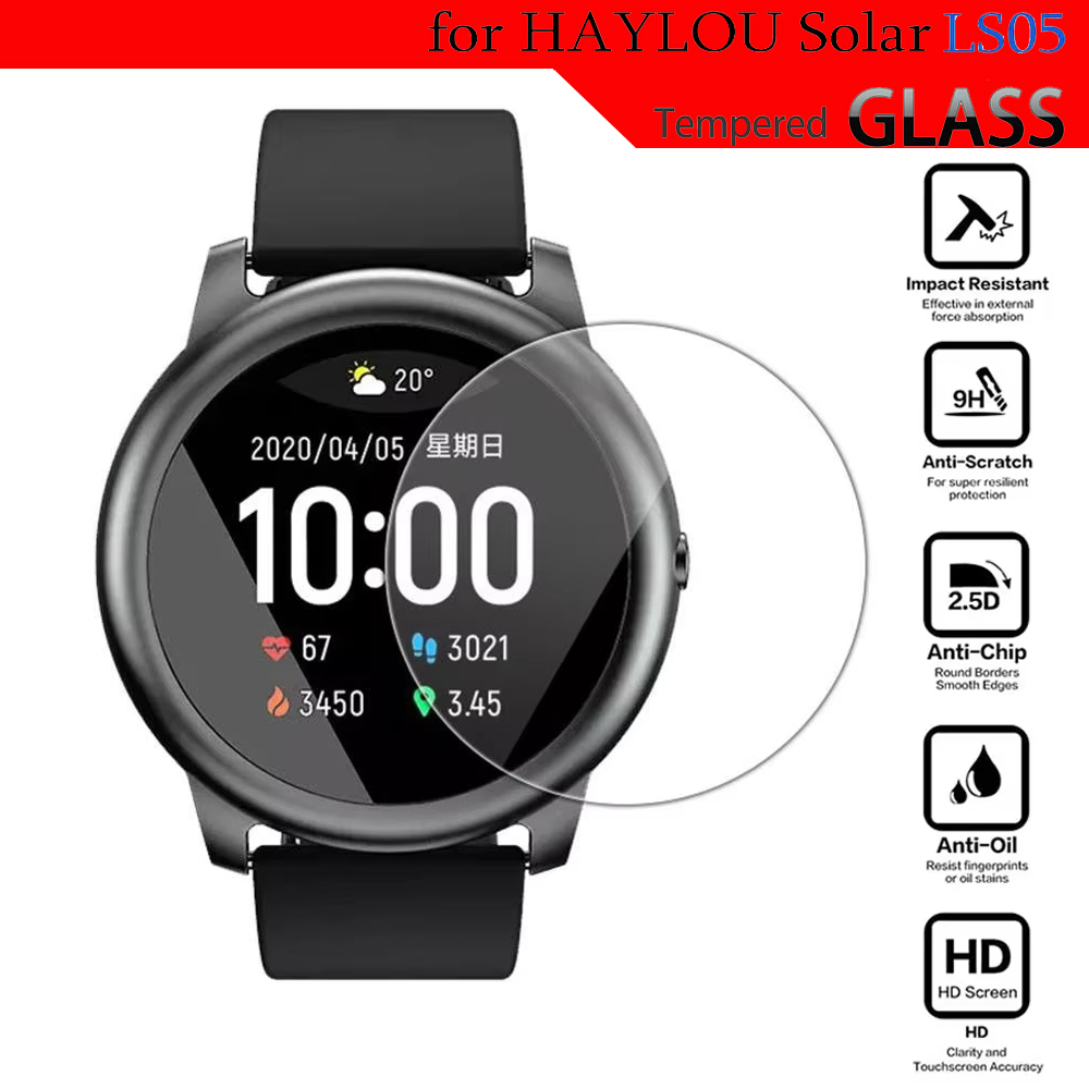 Smartwatch Screen Film - Vidrio templado para HayLou Solar LS05,