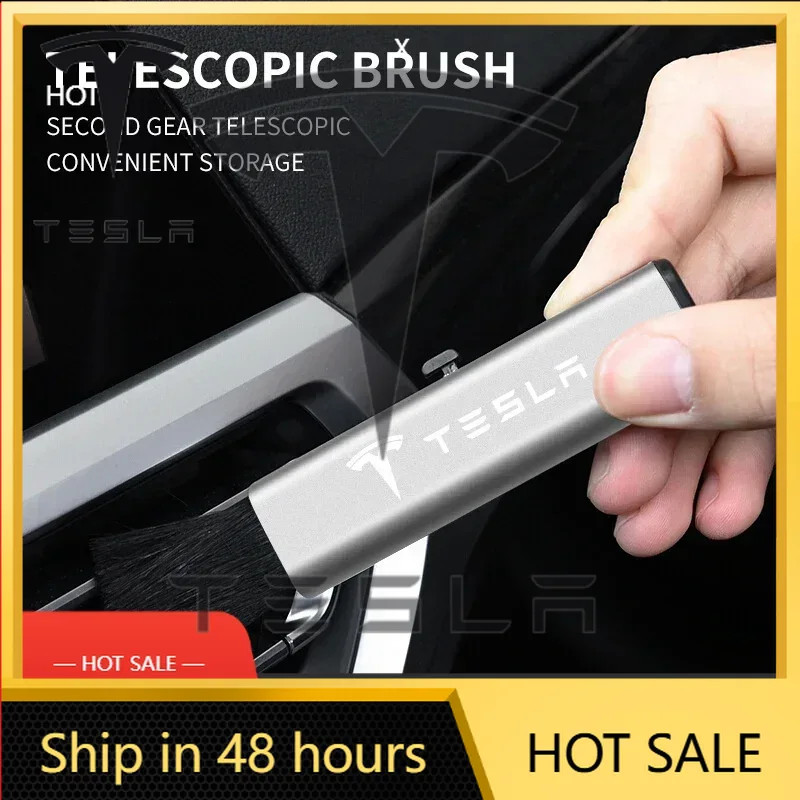 Dust Removal Sticker - Pegatina para coche Tesla, cepillo suave