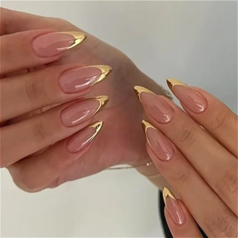 Full Cover Adhesive - 24 Uñas Postizas Elegantes en Forma