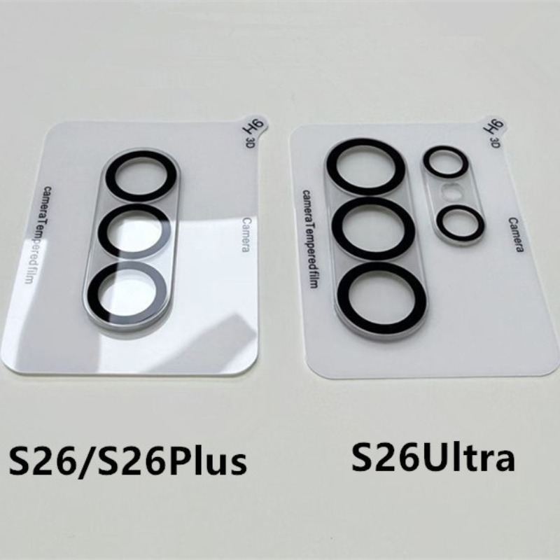 Tempered Glass Screen 9H - Protector de Lente de Cámara HD,