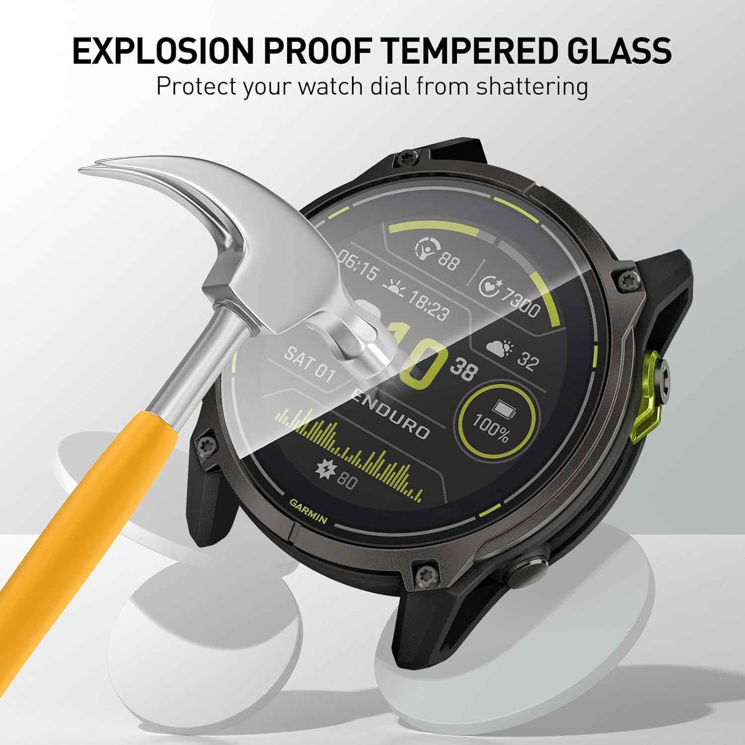 Películas de vidrio templado p - Smartwatch Screen Film reseña y precio