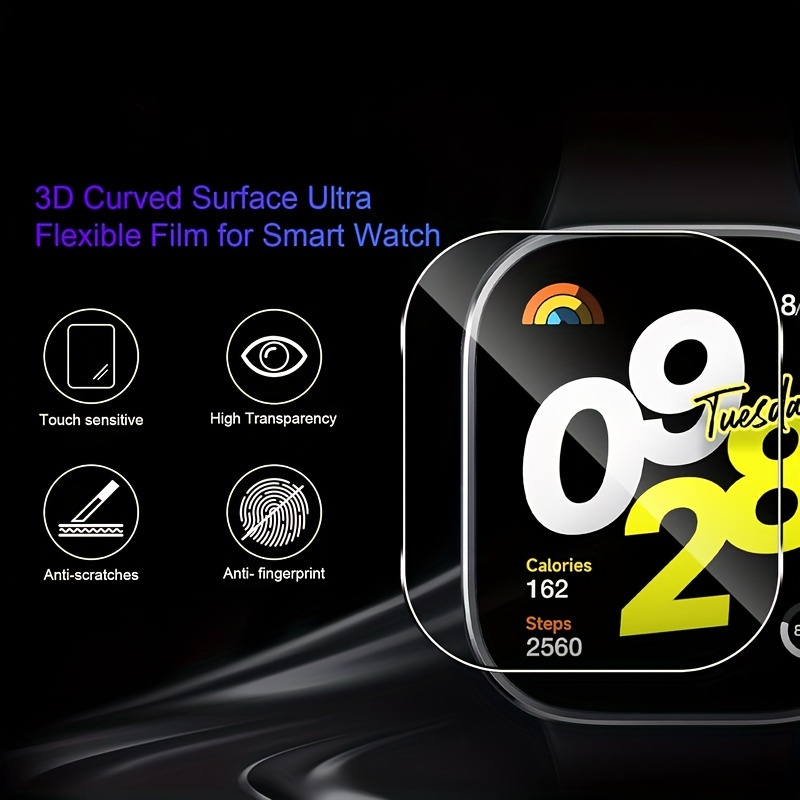3-5 piezas de vidrio templado  - Smartwatch Screen Film reseña y precio