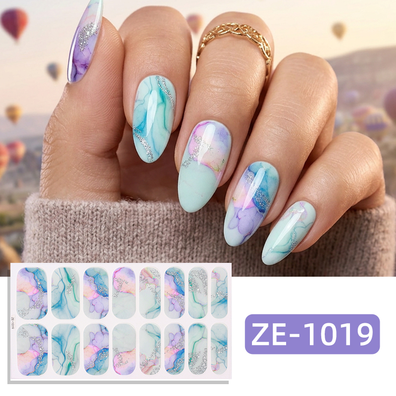 16 Tips de Uñas con Purpurina  - Full Cover Adhesive reseña y precio