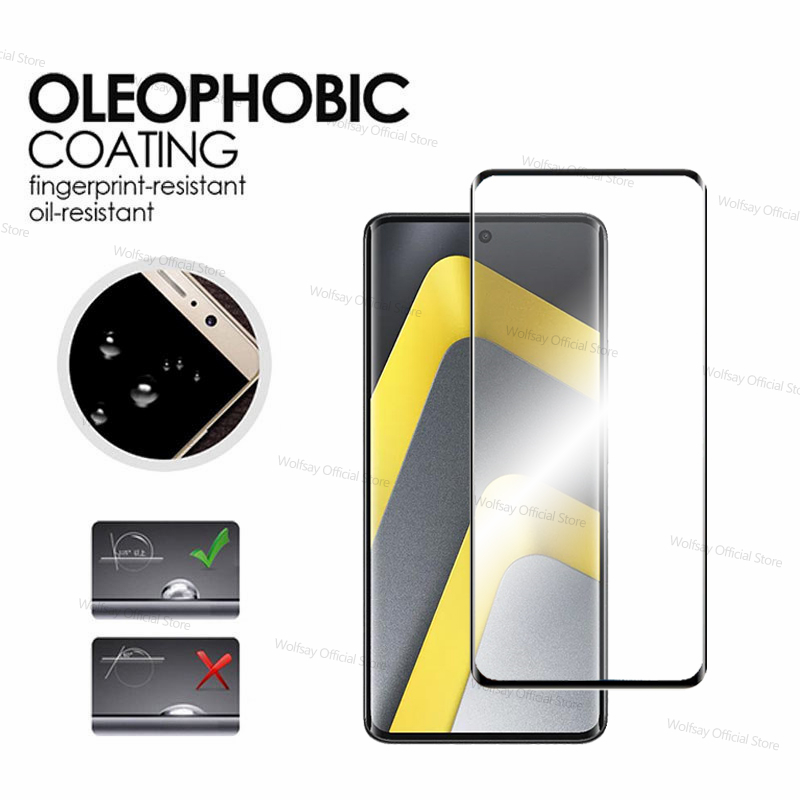 3/2/1 Uds vidrio de borde curv - Curved Edge Screen reseña y precio