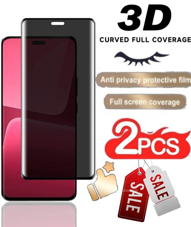 2 uds privacidad Anti espía Pe - Curved Edge Screen reseña y precio