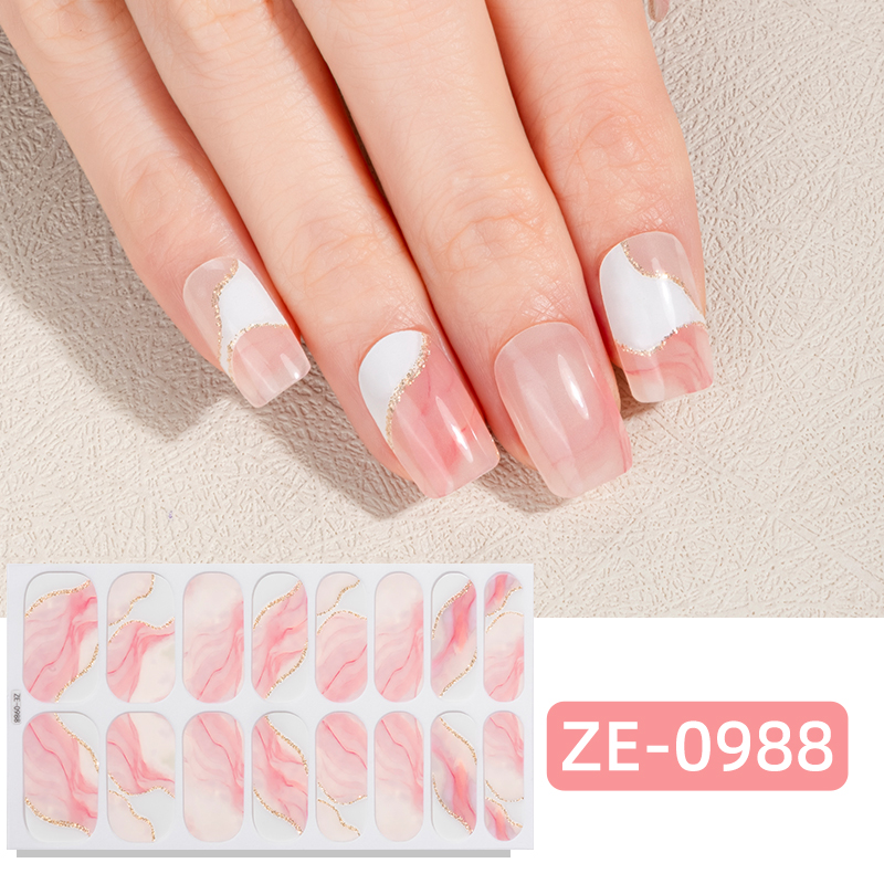 16 Tiras de Esmalte de Uñas co - Full Cover Adhesive reseña y precio